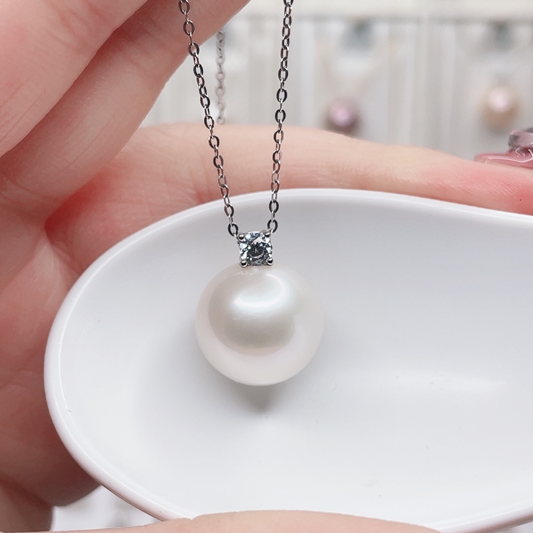 吊坠(赠链)银S925镶嵌淡水珍珠