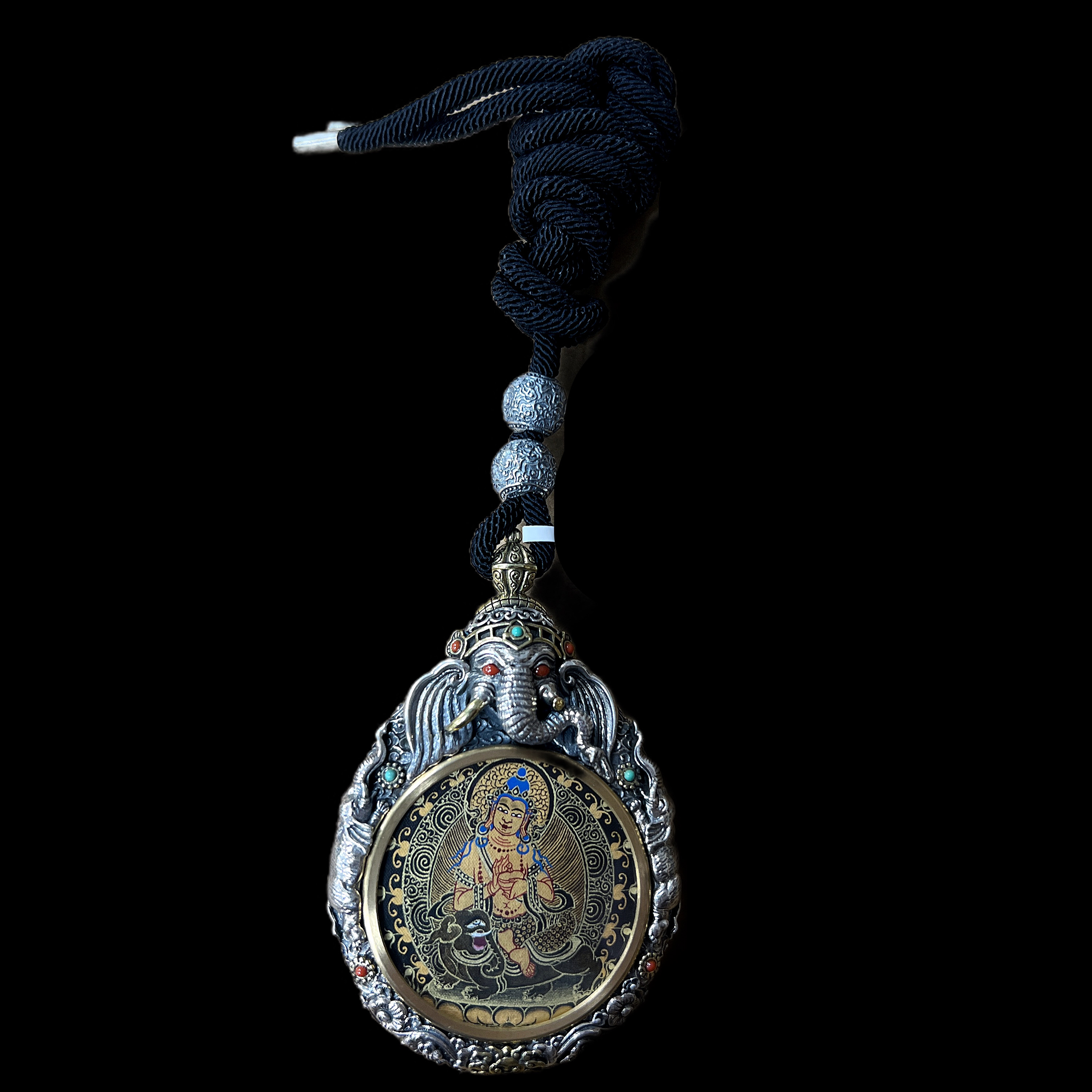 吊坠925银 V9435银项链项链孤品（普贤）