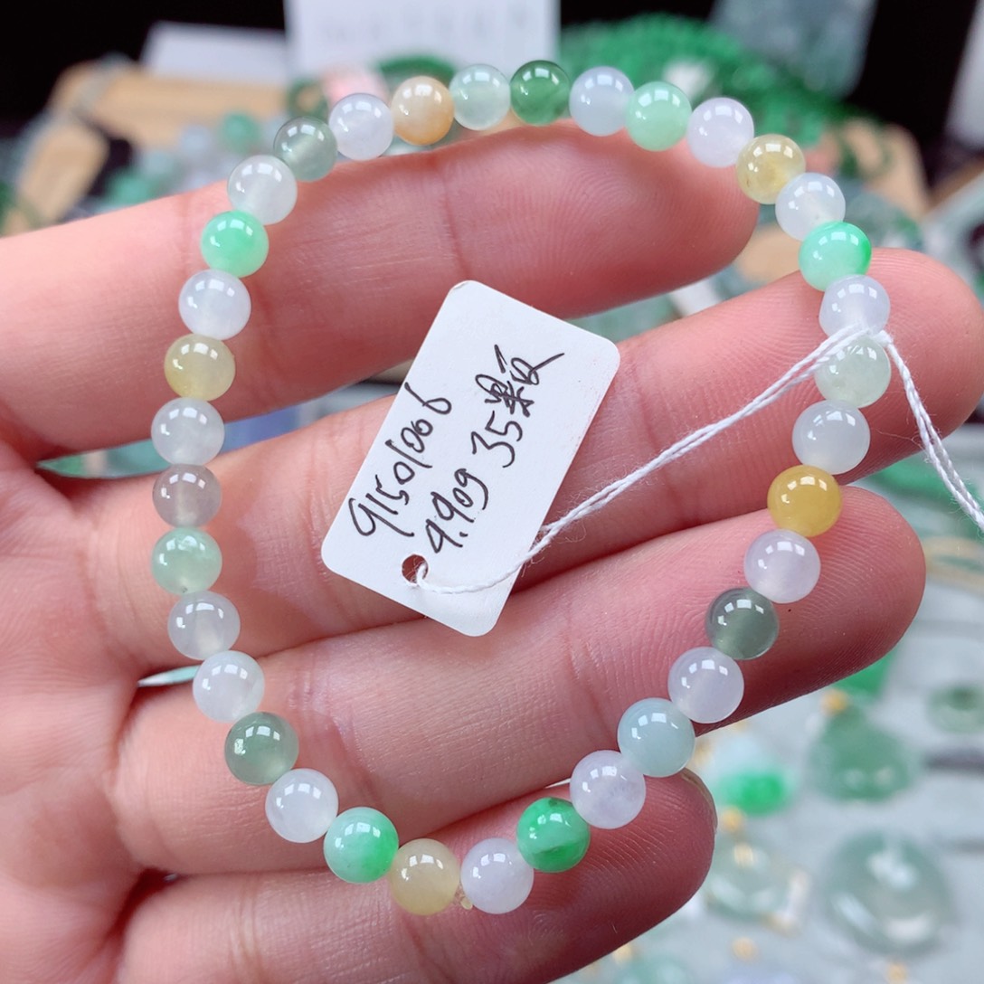 翡翠手链未镶嵌翡翠手串