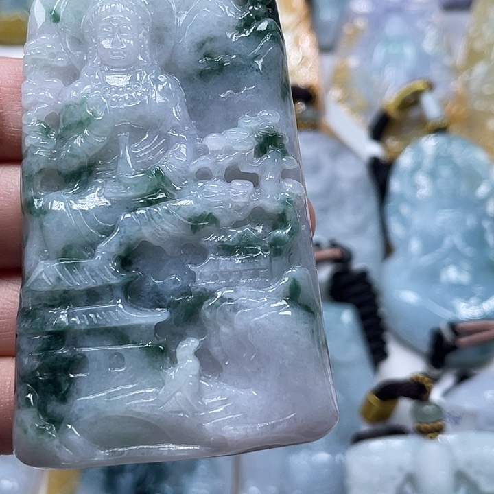 一***好翡翠未镶嵌颈饰天然