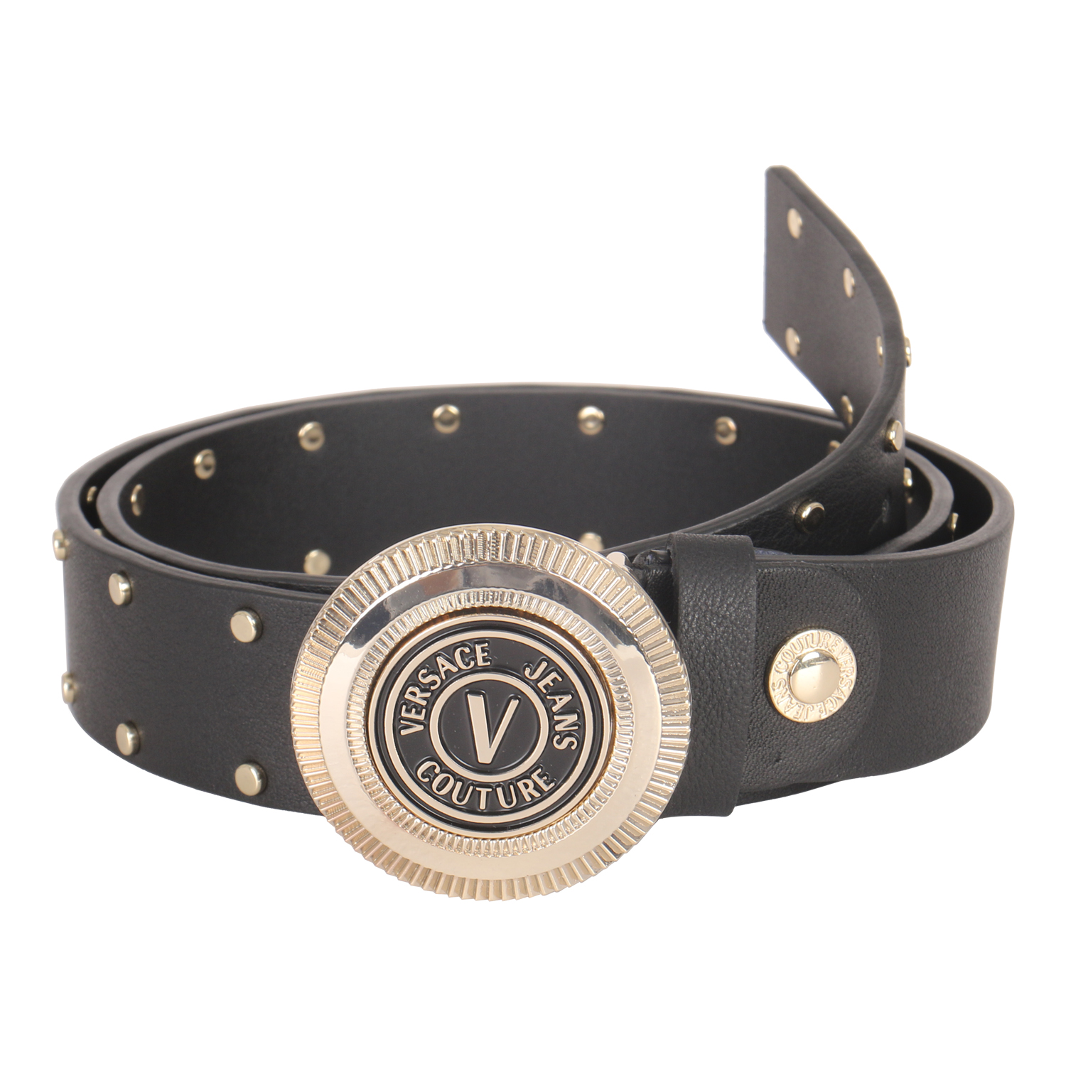 VERSACE JEANS COUTURE 男士黑色腰带 73YA6F08 ZP180 N77 