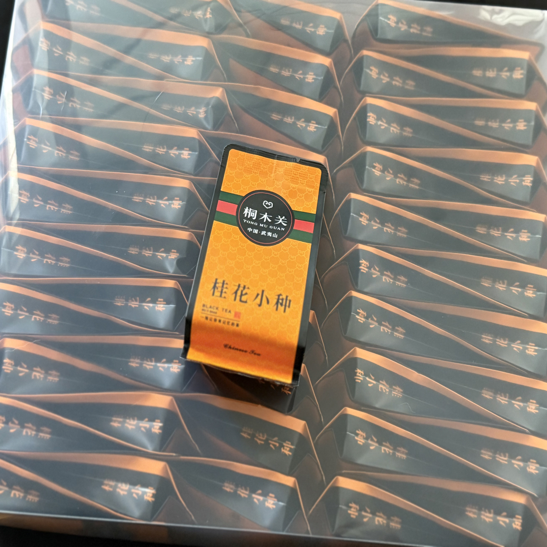 桂花小种红茶50泡250克半斤装（PVC盒）