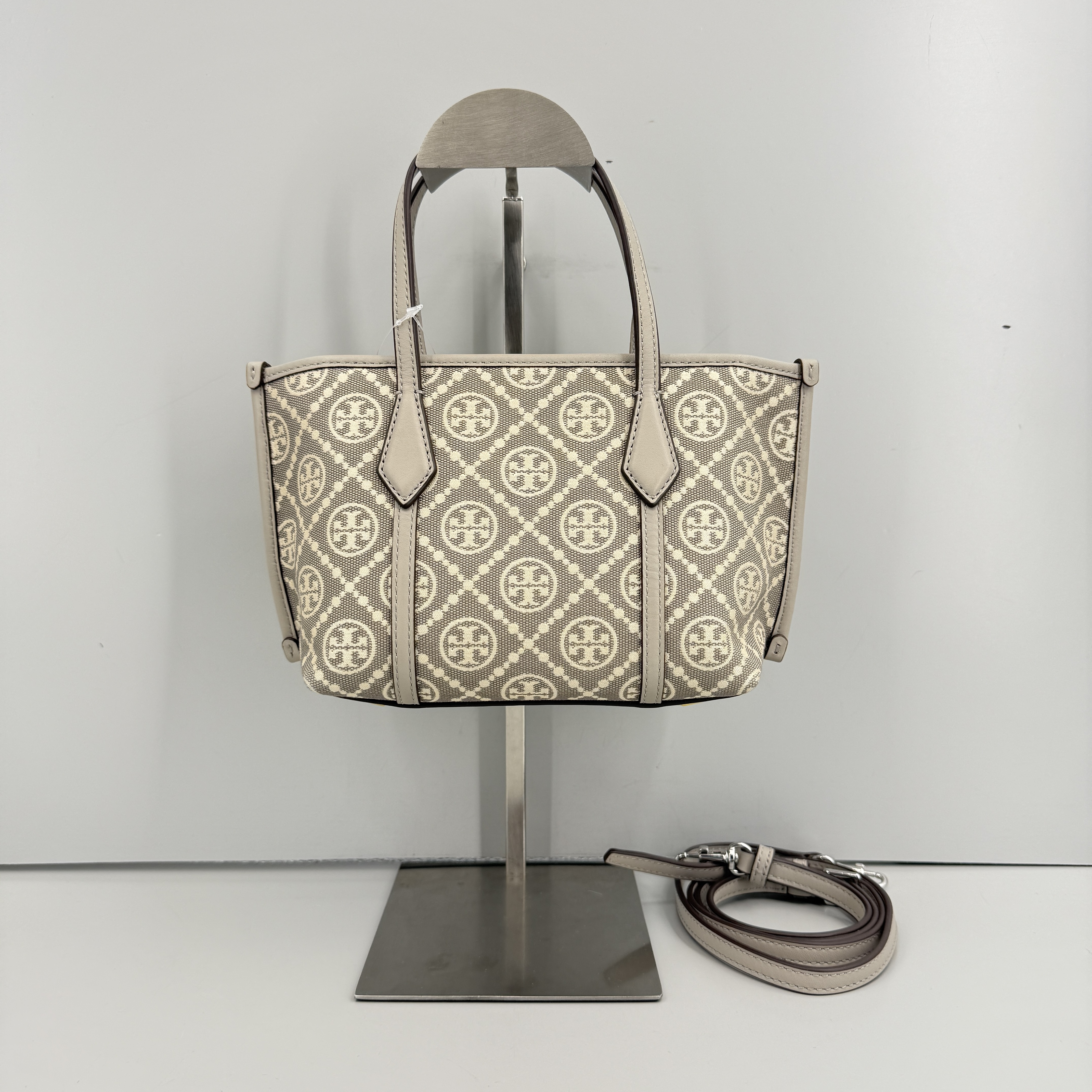 99新 TORY BURCH/汤丽柏琦 小林perry织物迷你菜篮子19*15B123102