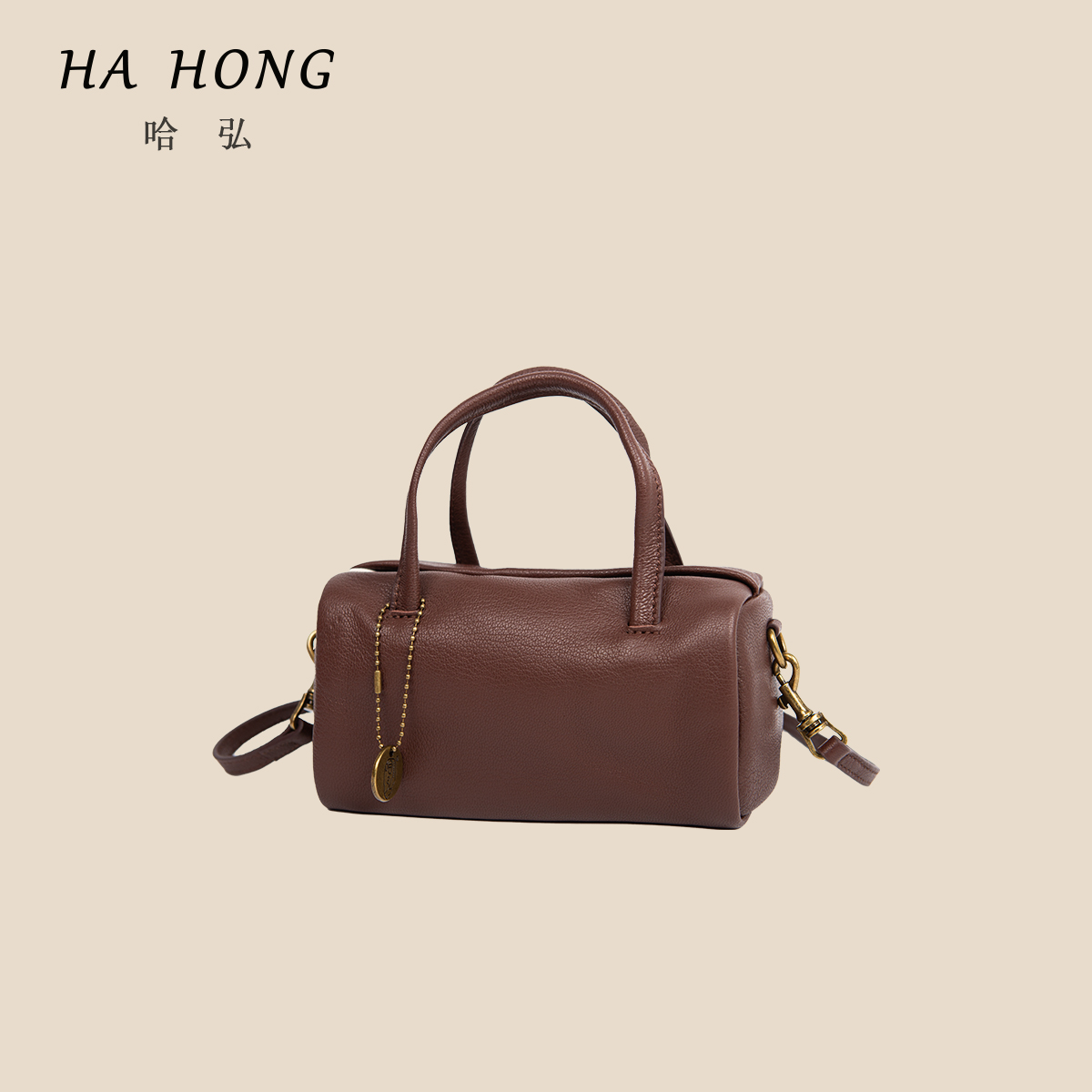 哈弘新款羊皮小方包女式腋下单肩包软皮简约百搭时尚包包女款