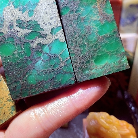 秋***ฅ青田石四川绿四川绿