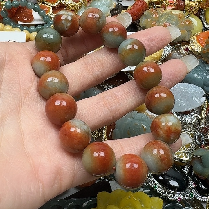 黑***丹翡翠未镶嵌颈饰翡翠