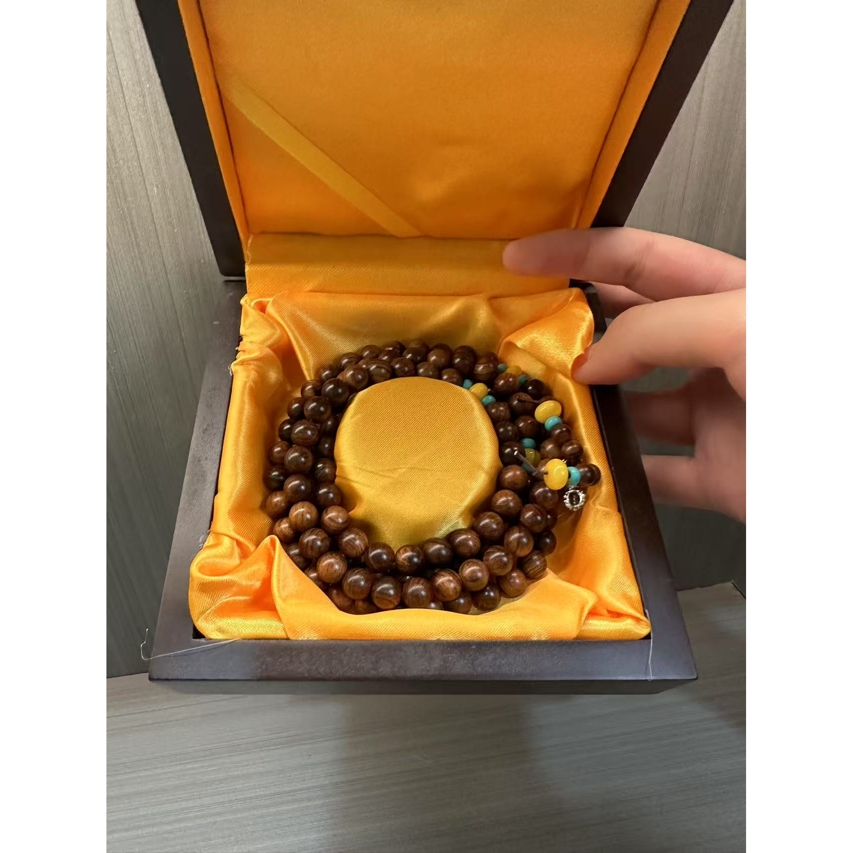 sl-172 海南黄花梨108颗手链-无礼盒