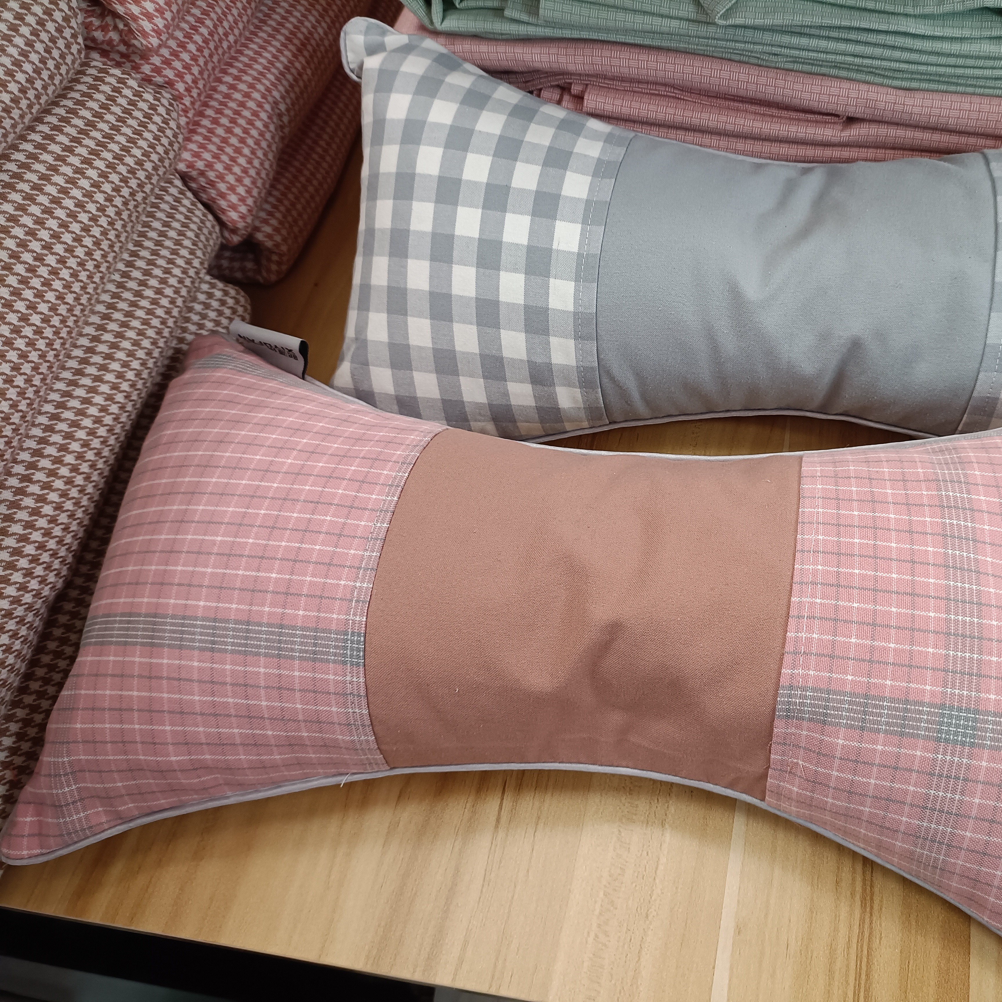 粗布颈椎枕头腰靠腰枕沙发午睡卧室车里办公室椅子