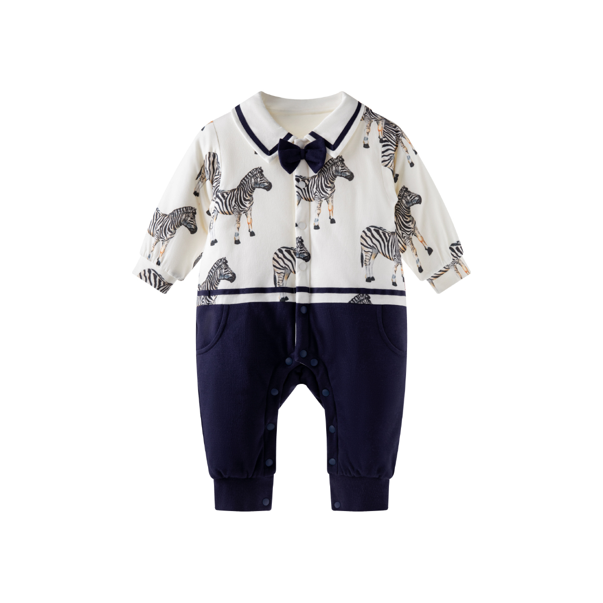 aqpa【棉服】爱帕宝宝儿童秋冬棉服长袖连体衣婴幼儿棉服哈衣