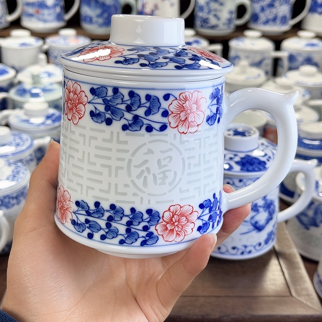 易*寒景德镇陶瓷手绘杯