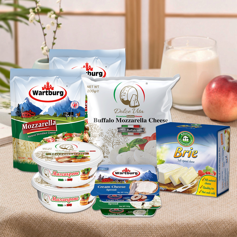 沃特堡涂抹奶油奶酪150g原味蒜香进口原制新鲜奶酪