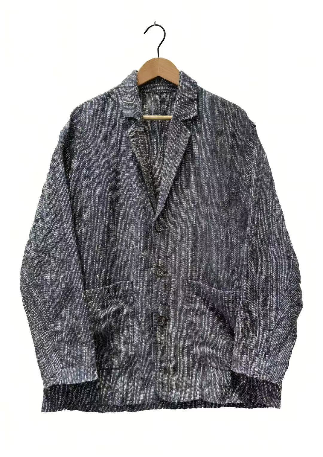 妝點家  左岸迷香  亚麻  澳毛 柞丝  男装外套  Z25FW  9016