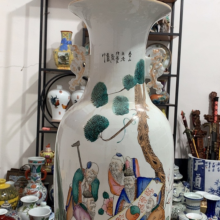 陶摆件博古架陶瓷摆件