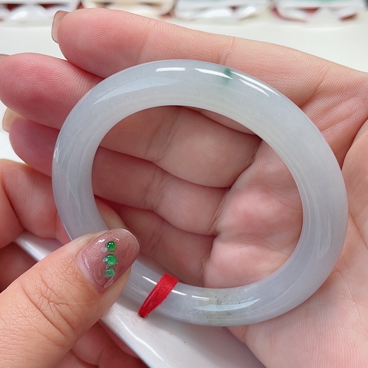 翡翠手镯未镶嵌缅甸翡翠手镯54圈