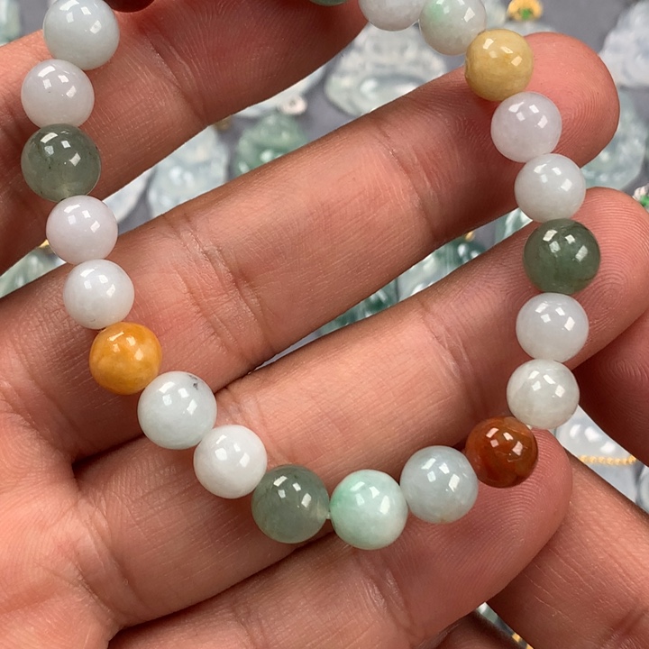 翡翠颈饰未镶嵌珠串