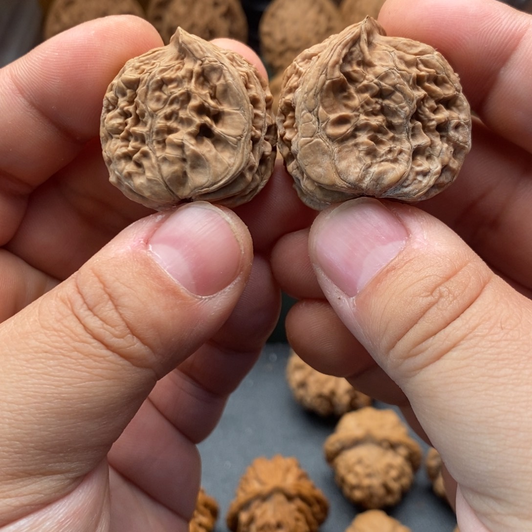 把件文玩核桃32四座楼半壁