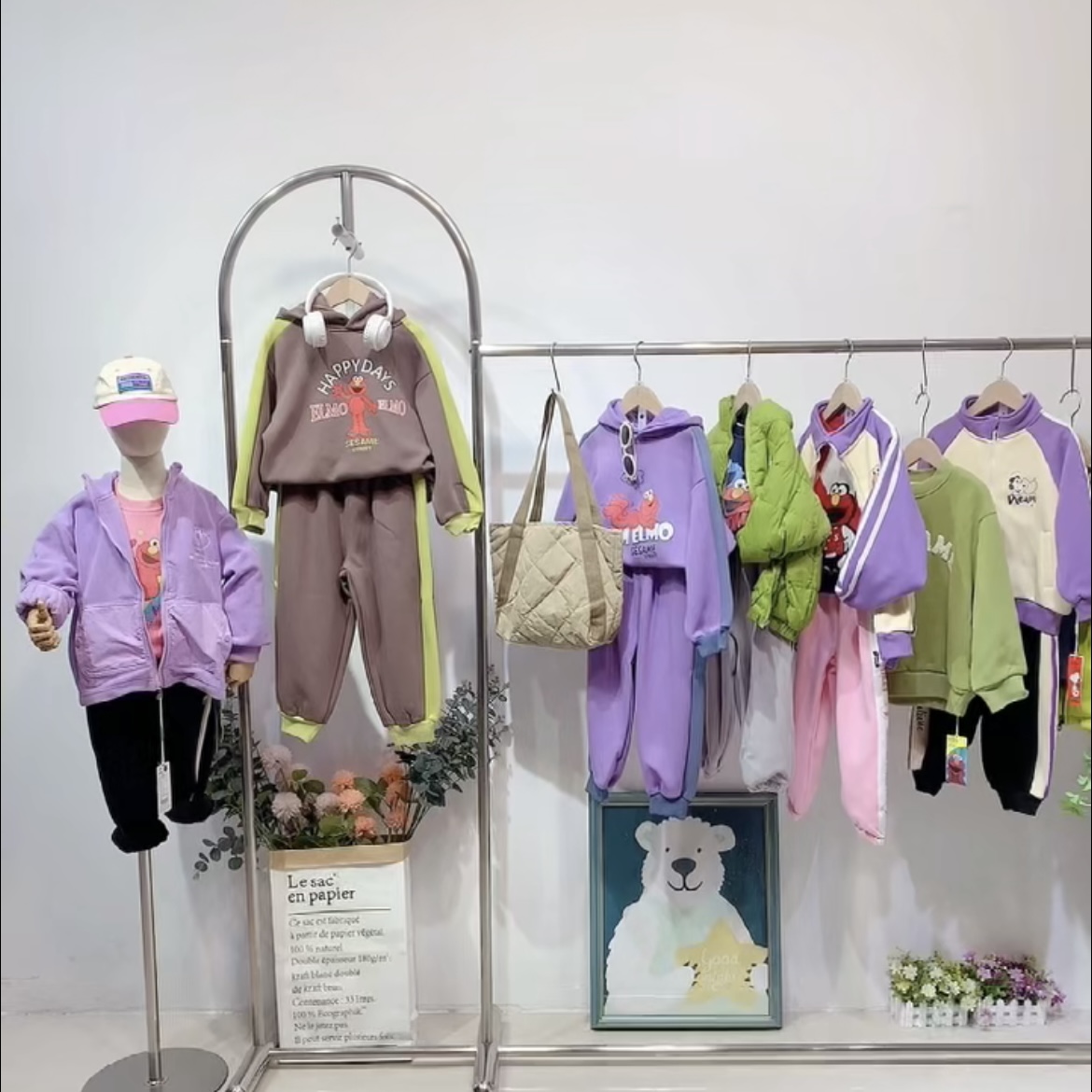 A5995#CYX-AEBE-22735童装粉绿M外套