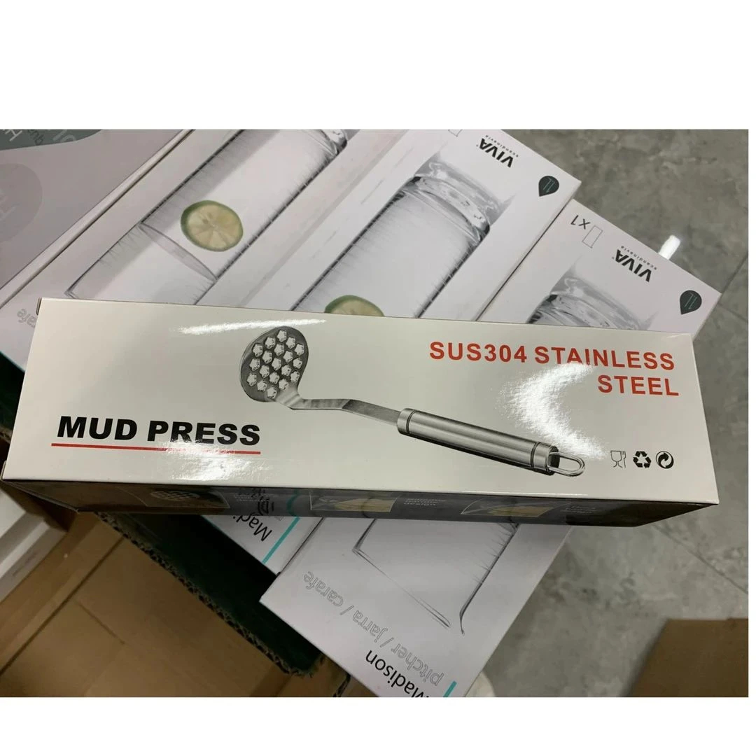 304不锈钢压土豆泥神器 压蒜器 压泥器 外贸尾单