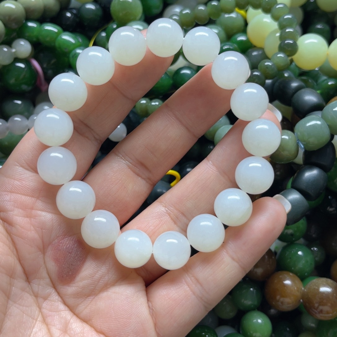 和田玉手链未镶嵌