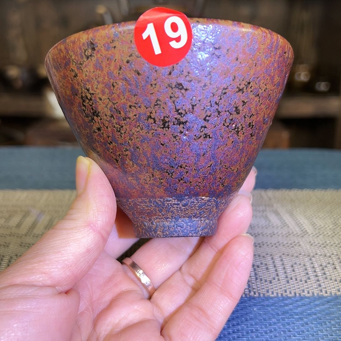 纯手工主人杯原矿釉紫金色