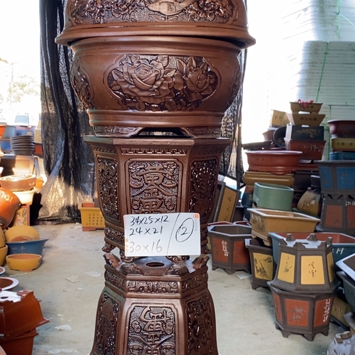 紫砂花盆紫砂紫砂