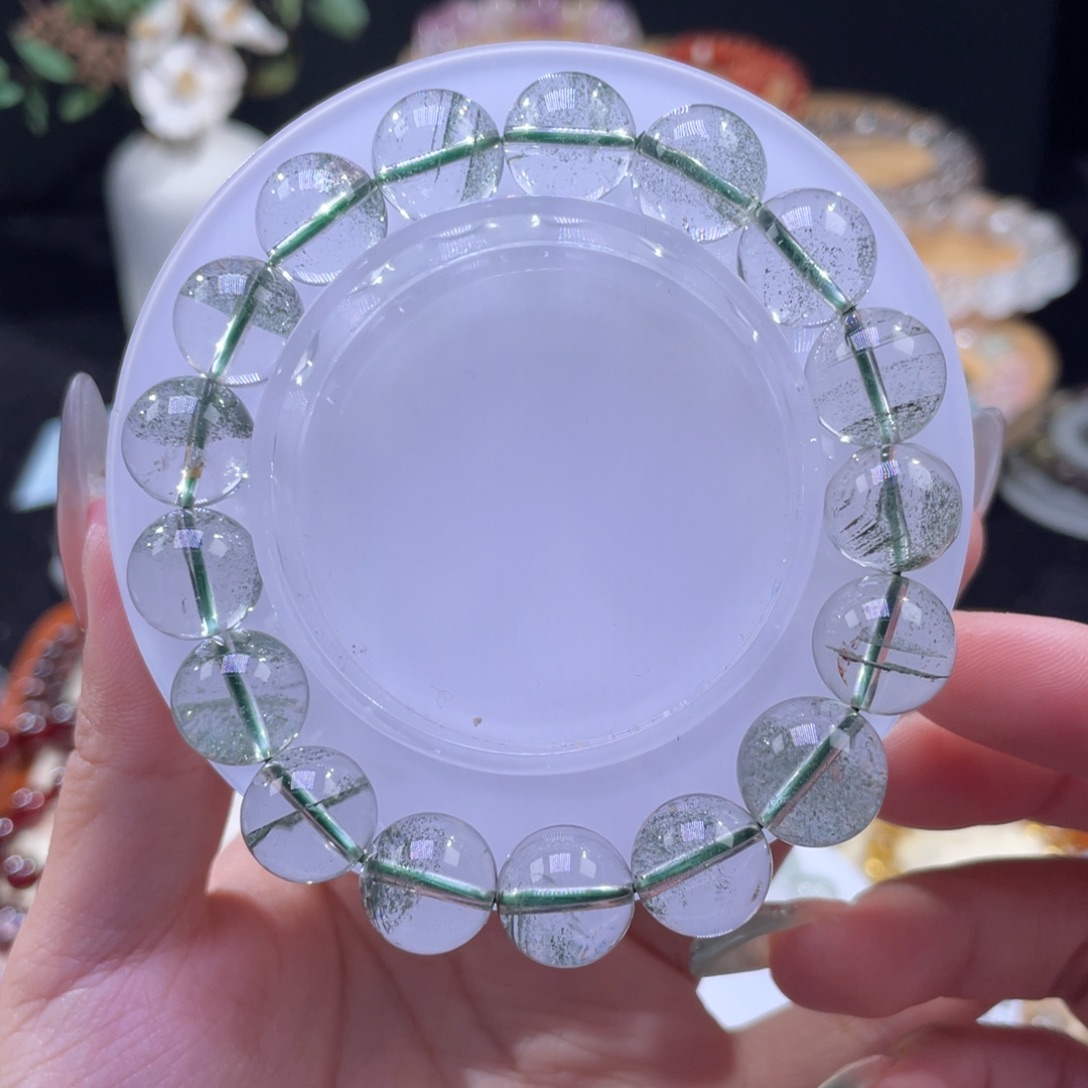 水晶手串未镶嵌绿幽灵