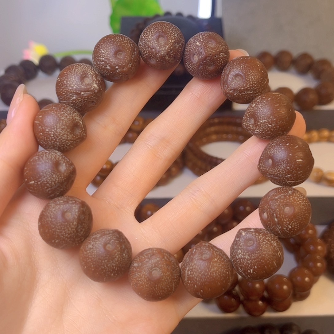 手串紫金鼠原皮正圆巴西籽