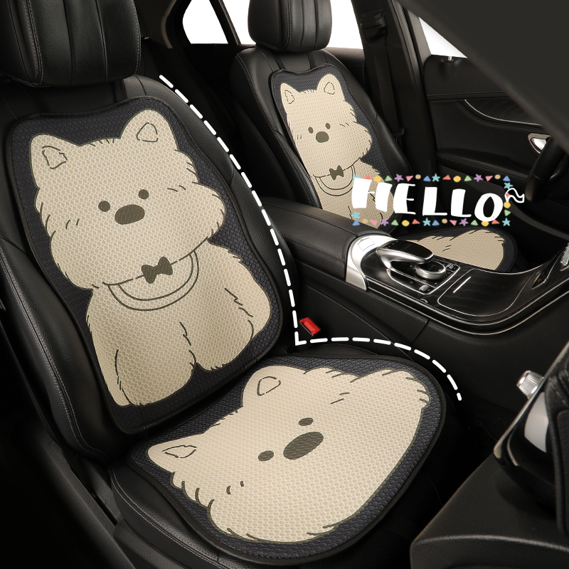 新款可爱汽车坐垫四季通用透气座垫夏季车内座椅套
