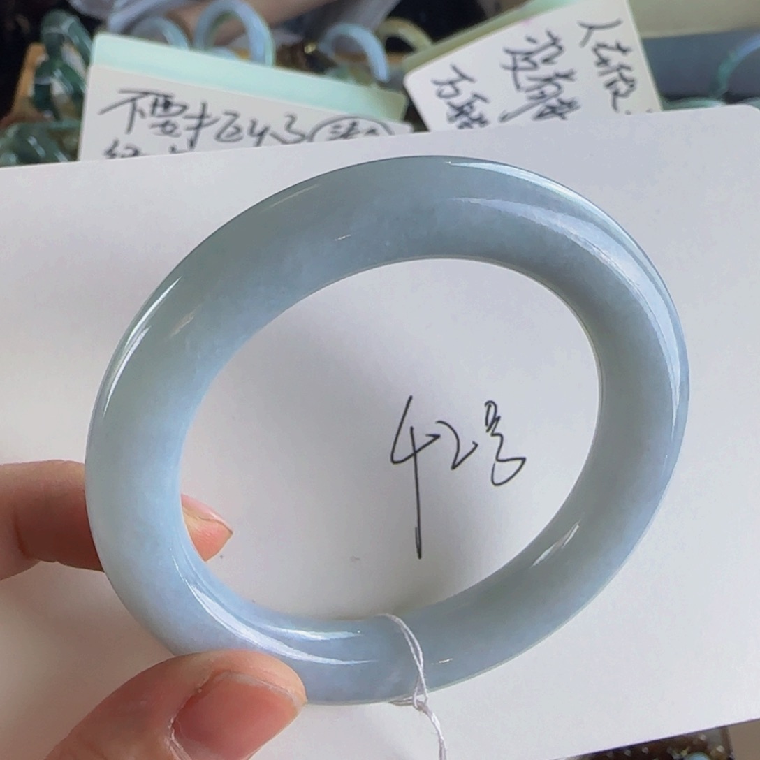 翡翠手镯未镶嵌老坑53.8