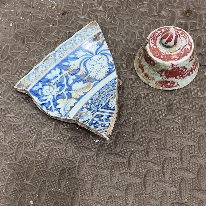 摆件用****6陶瓷青花瓷片标本