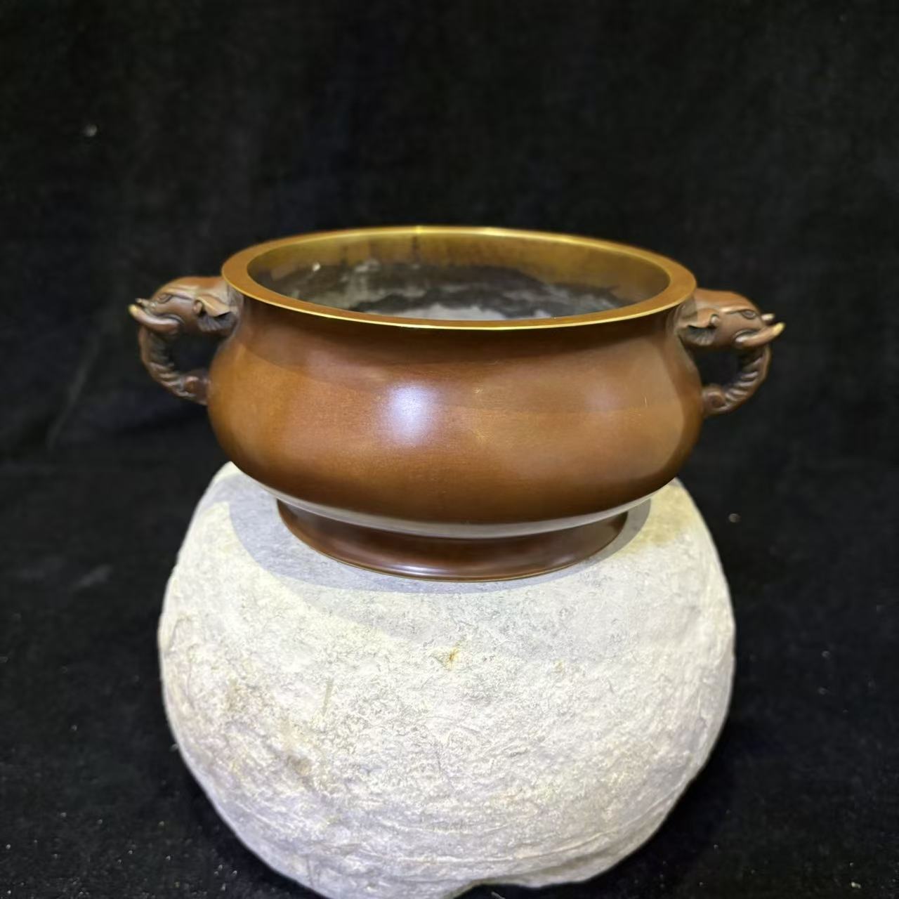 象耳炉传统仿古手工工艺铸造制作燃香摆件传承送人之佳品