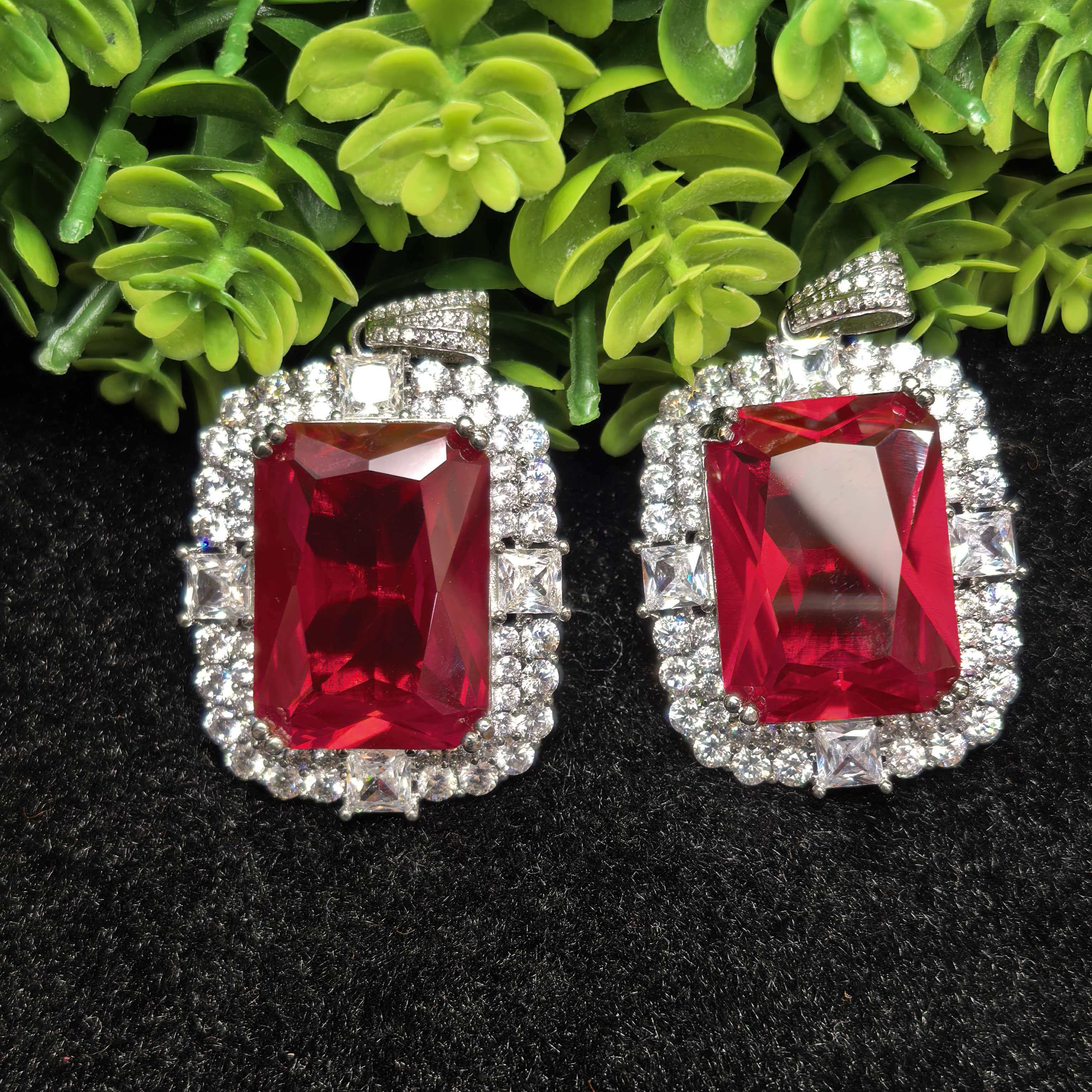 培育红宝石CT3824【东齐珠宝】红宝石吊坠-配链/绳-多样性只发一件