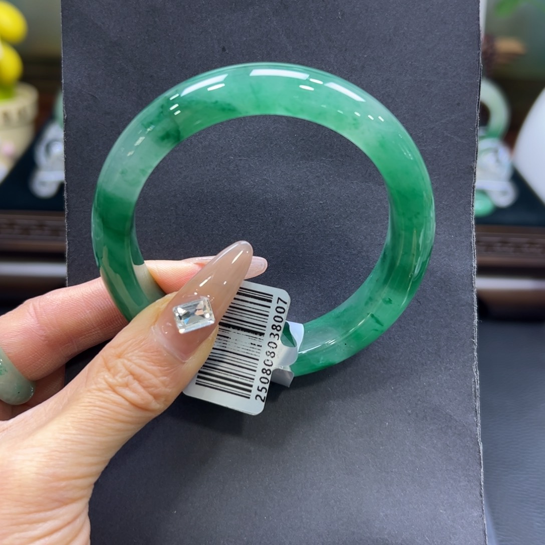 石英质玉（非洲翠）未镶嵌手镯59-60