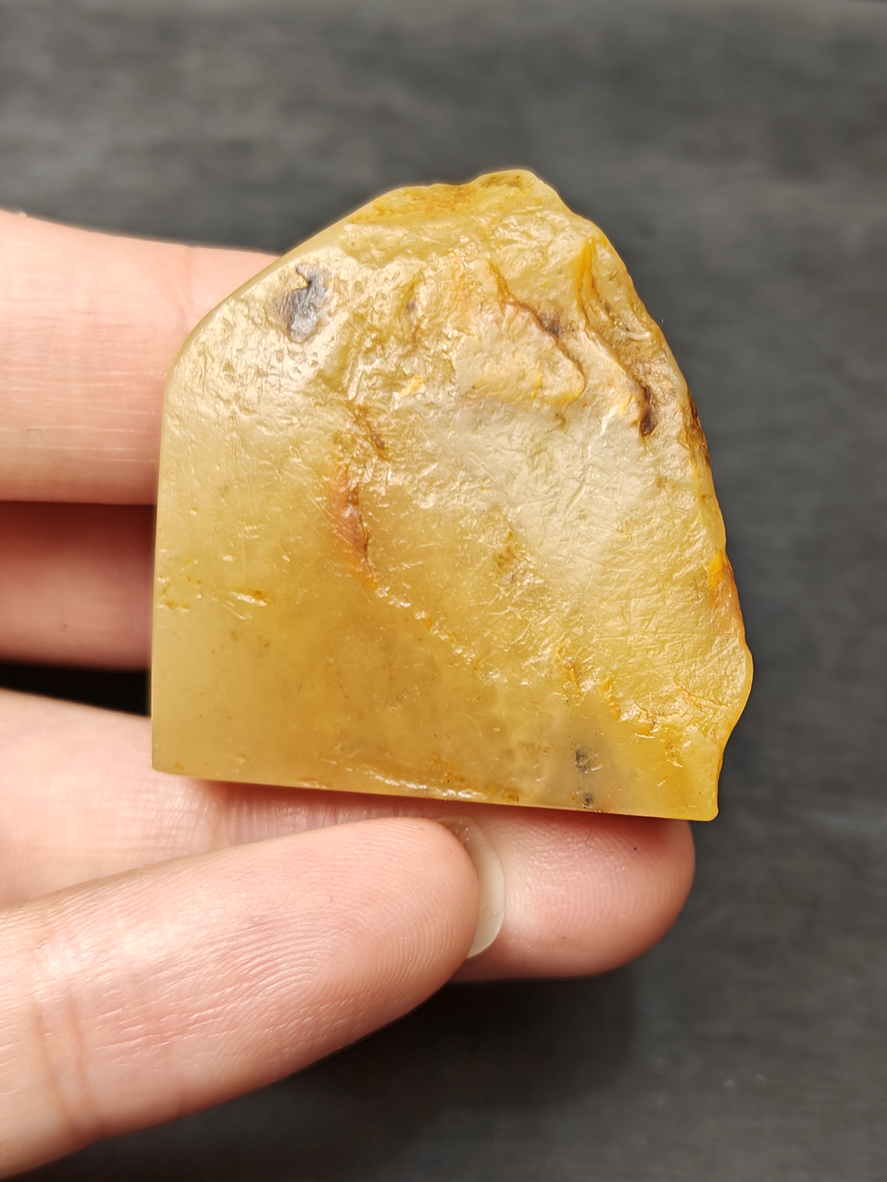 寿山石随形章，田料原石印章 肉质干净 非常完整