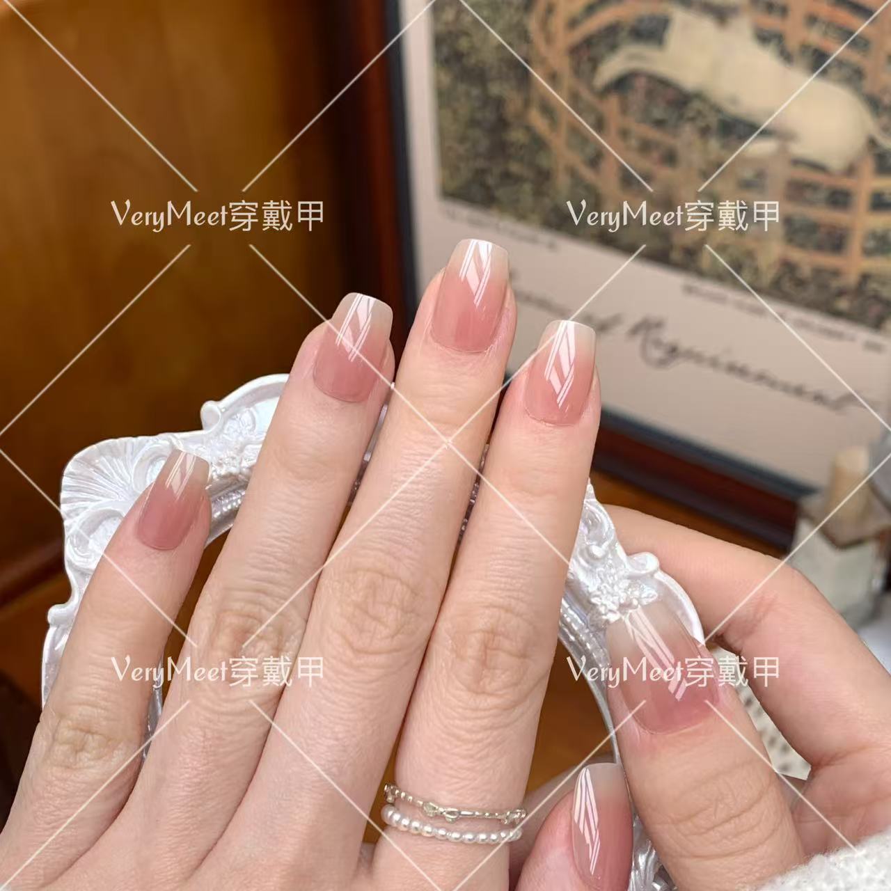 【VeryMeet】纯色甘露寺手工轻奢穿戴高级美甲片106&127&P128