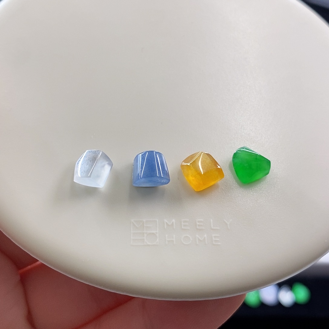 散珠翡翠浓色多宝裸石