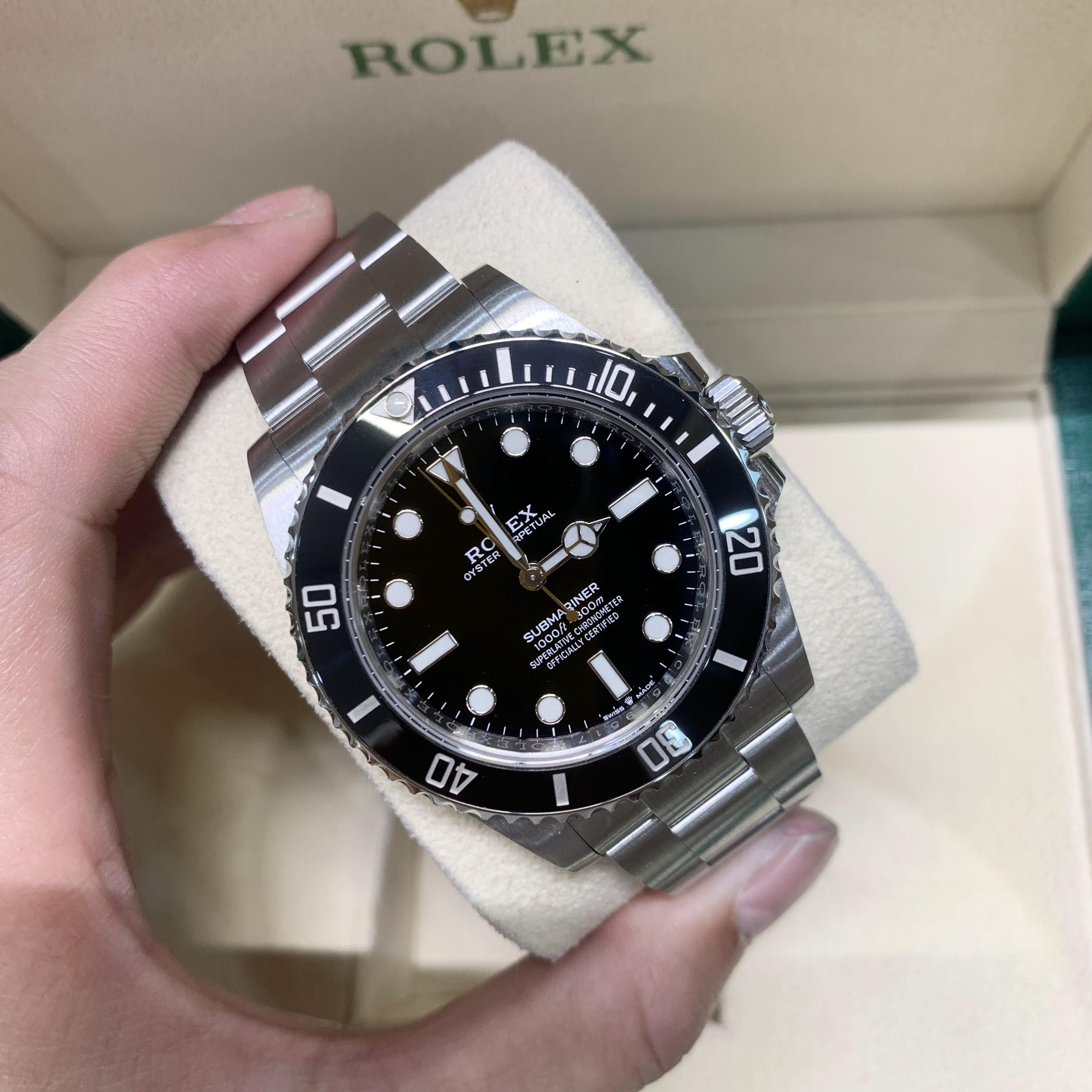 99新 Rolex/劳力士 M124060-0001 无历黑水鬼 保卡23年4月21日
