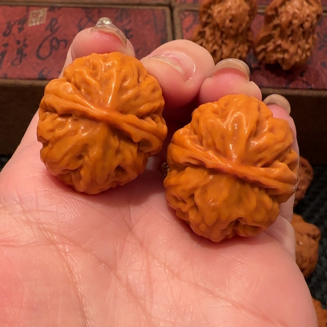 桃核吊坠暗**者粗筋南瓜手捻30精品