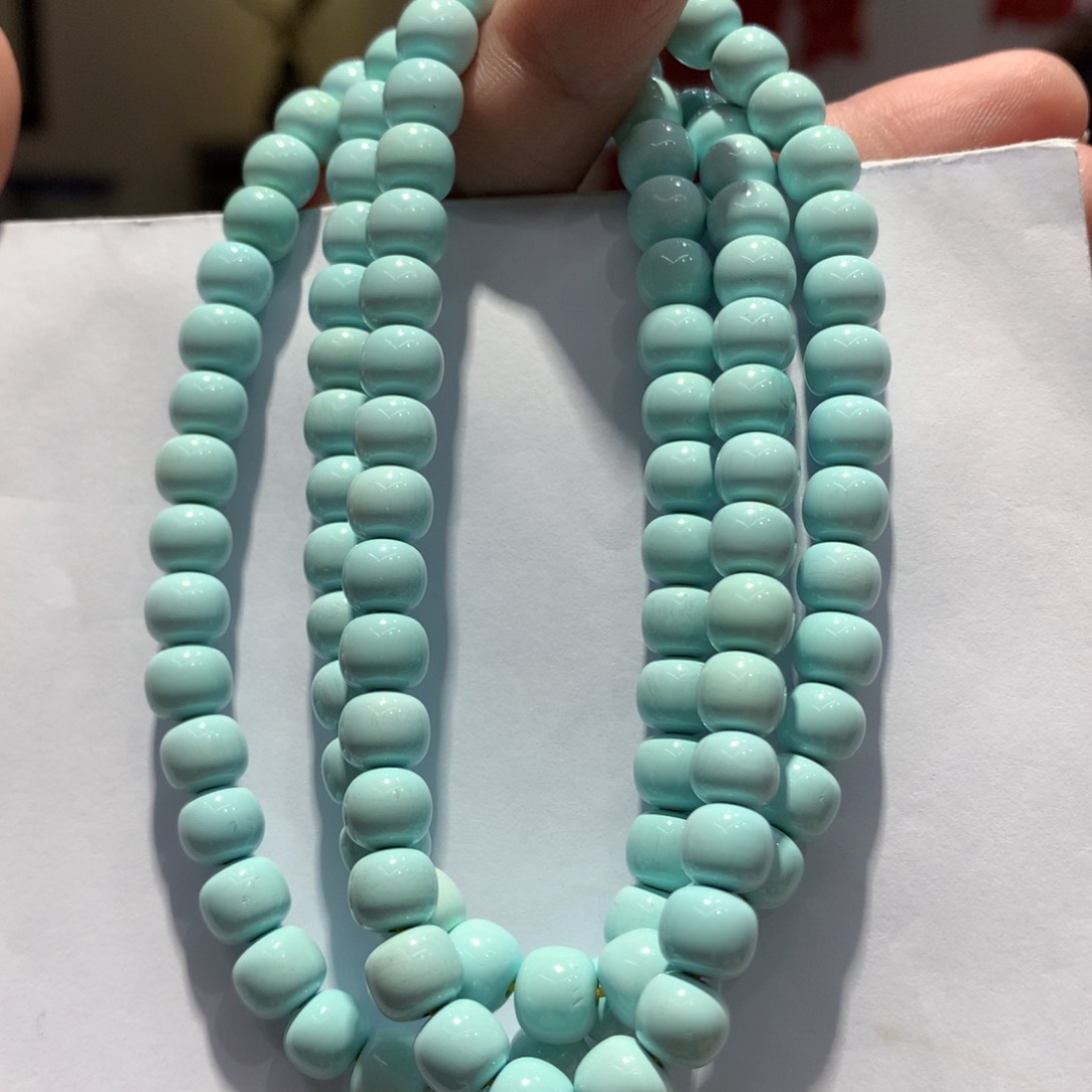 未镶嵌绿松石长链