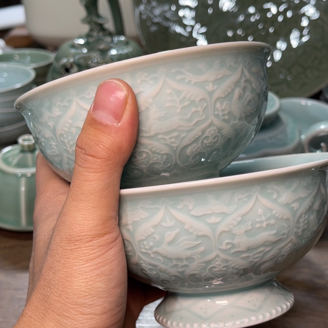 5.5英寸大唐春碗带唐款的2只