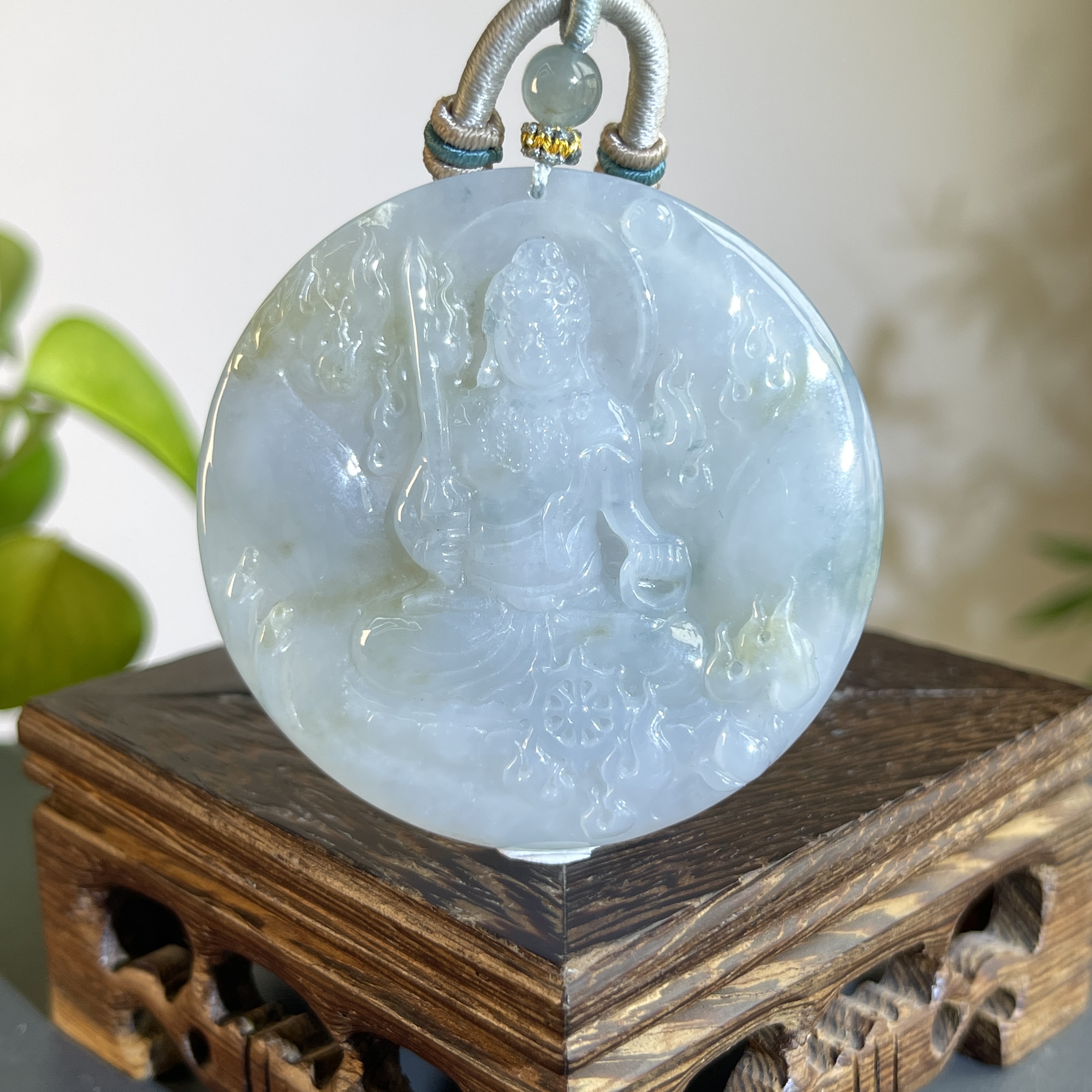 JTA22-74 天然缅甸翡翠A货 不动明王