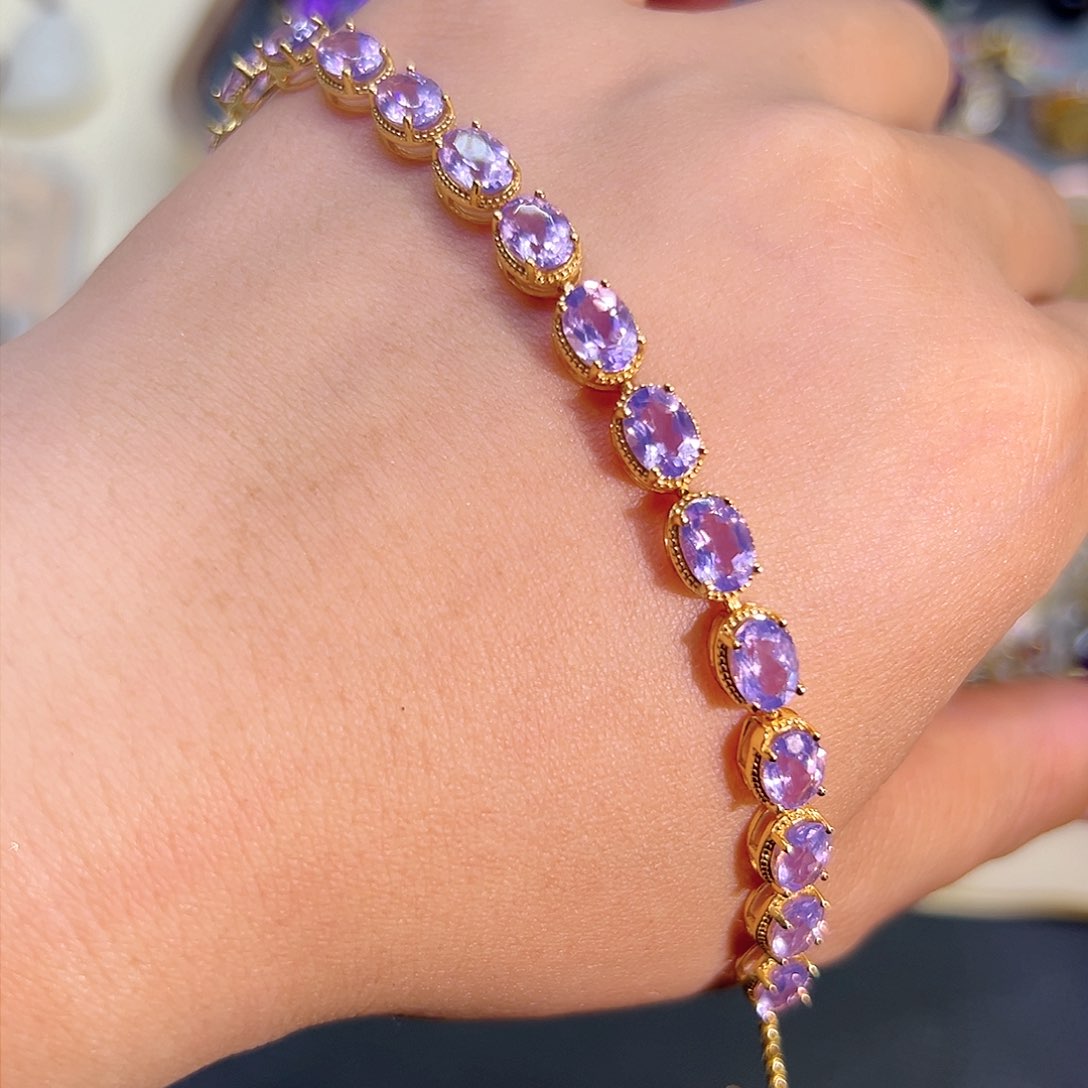 紫晶珠宝半成品银S925镶嵌