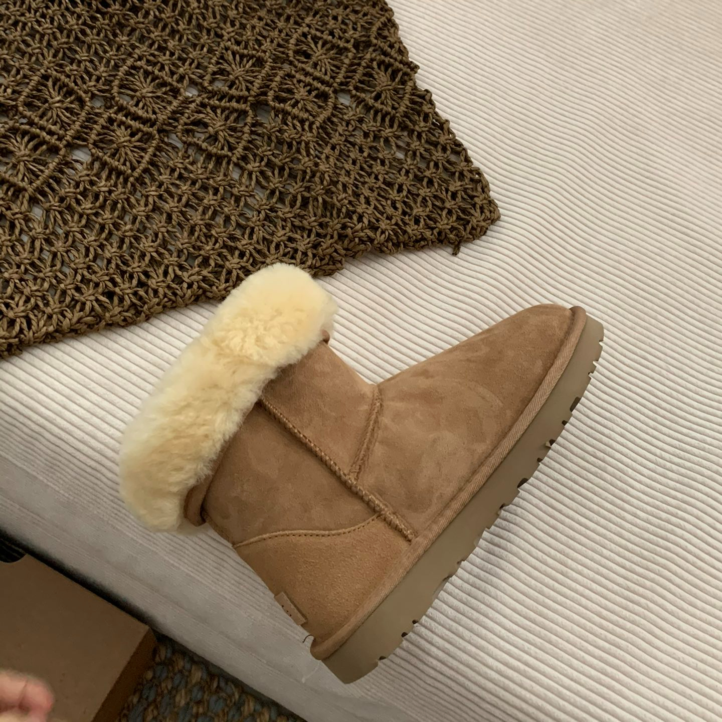 桑坡纯原2025新款冬季高筒经典款雪地靴爆款男女保暖靴羊皮毛一体