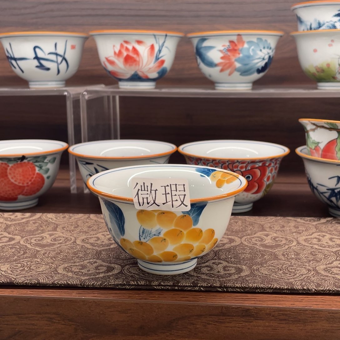 微瑕釉下彩纯手绘