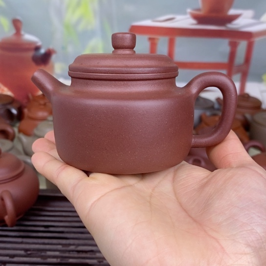 紫砂茶壶风釉150ccccc羊角山紫泥