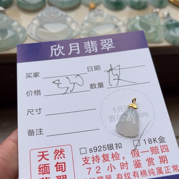 【闪购商品】翡翠颈饰未镶嵌天然