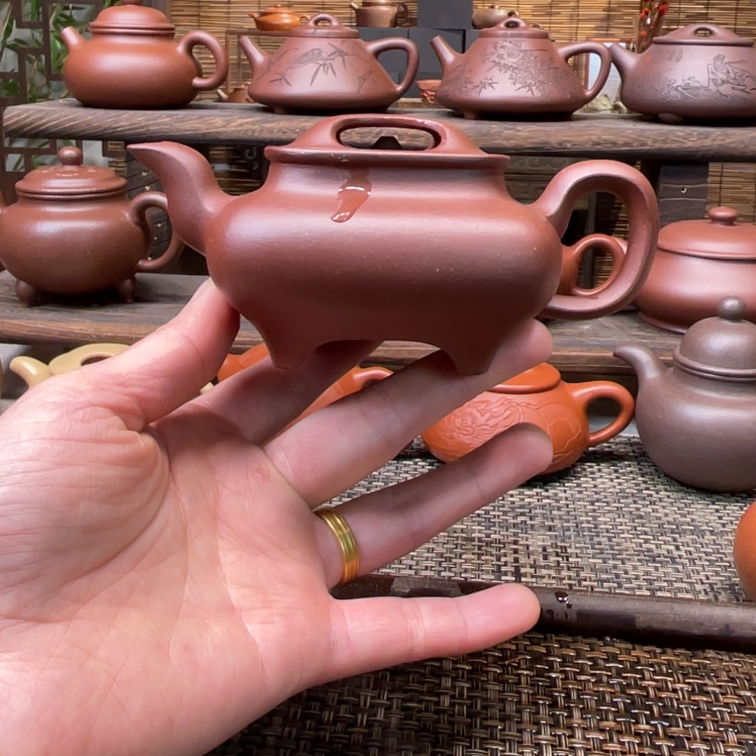 紫砂茶壶宜兴原矿紫砂手工制全170