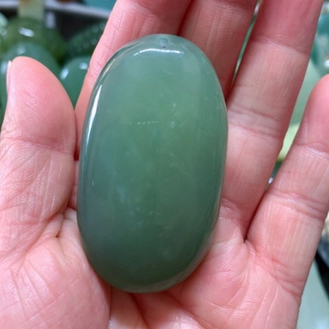 蛇纹石玉手把件未镶嵌