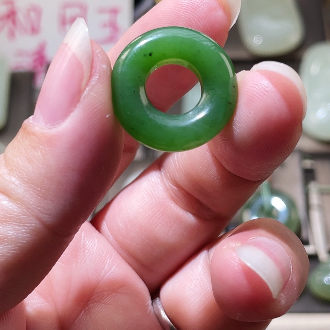 和田玉吊坠(不含链)未镶嵌小*虫