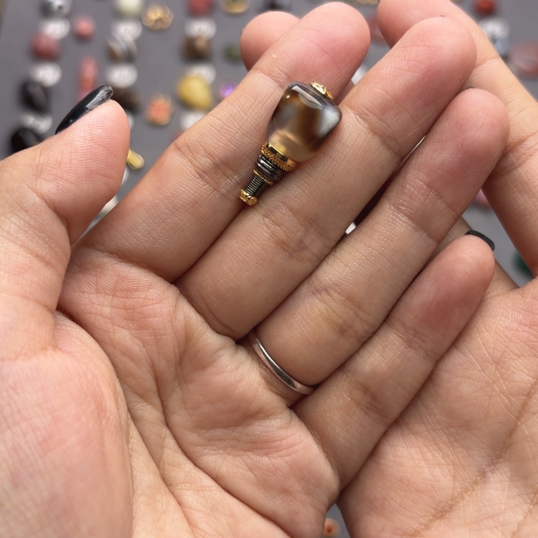 玛瑙/玉髓未镶嵌文玩配饰适配4-7mm的串